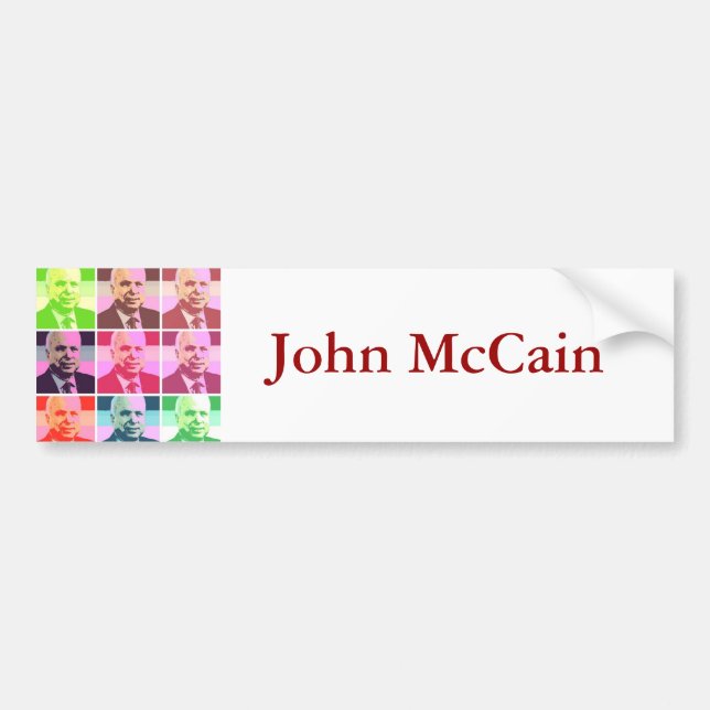 Adesivo Para Carro John McCain (Frente)