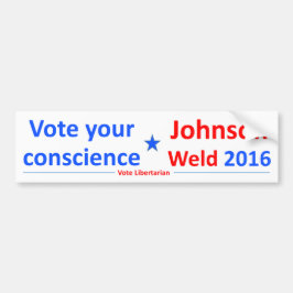 Adesivo Para Carro Johnson-Solda 2016 -- Vote sua consciência