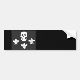 ADESIVO PARA CARRO JOLLY ROGER SKULL E TRÊS MENTIRAS FLAG