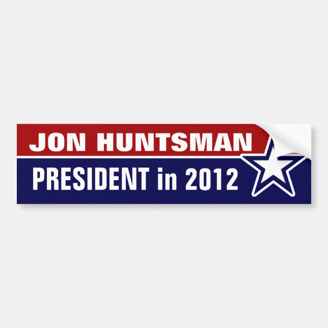 Adesivo Para Carro Jon Huntsman em 2012 (Frente)