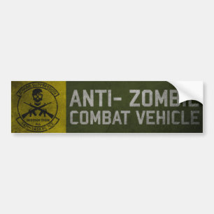 Adesivo Para Carro Jornal 147.o Zombie TF Bumper Sticker