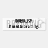 "Jornalismo: Usou-se para ser autocolante no vidro