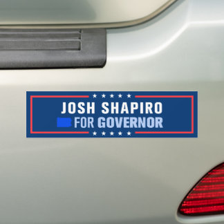 Adesivo Para Carro Josh Shapiro para Governador da Pensilvânia
