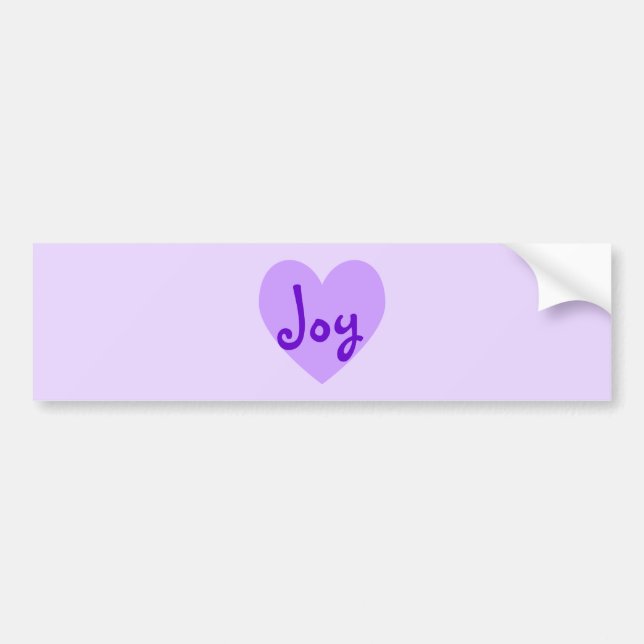 Adesivo Para Carro Joy em Roxo (Frente)