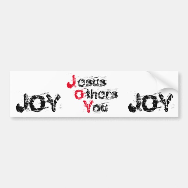 Adesivo Para Carro JOY Jesus Outros Personaliza-o (Frente)