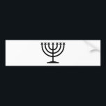 Adesivo Para Carro Judeu Menorah (Símbolo do Judaísmo)<br><div class="desc">Esta design apresenta uma ilustração de uma menorah, usada pelas pessoas judaicas para celebrar o feriado de oito dias de Chanucá. A menorah é um candelabro com nove ramificações que é iluminado durante Chanucá. Oito dos nove ramos seguram luzes (velas ou lâmpadas de óleo) que simbolizam as oito noites do...</div>