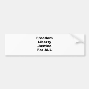 Adesivo Para Carro Justiça da liberdade da liberdade para tudo
