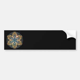 Adesivo Para Carro K150 Dourado a azul