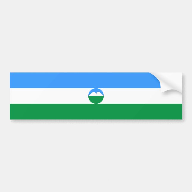 Adesivo Para Carro Kabardino Balkaria Flag (Frente)