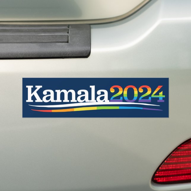 Adesivo Para Carro Kamala 2024 LGBTQ (No carro)