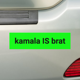 Adesivo Para Carro kamala é preto-branco e verde-neon legal