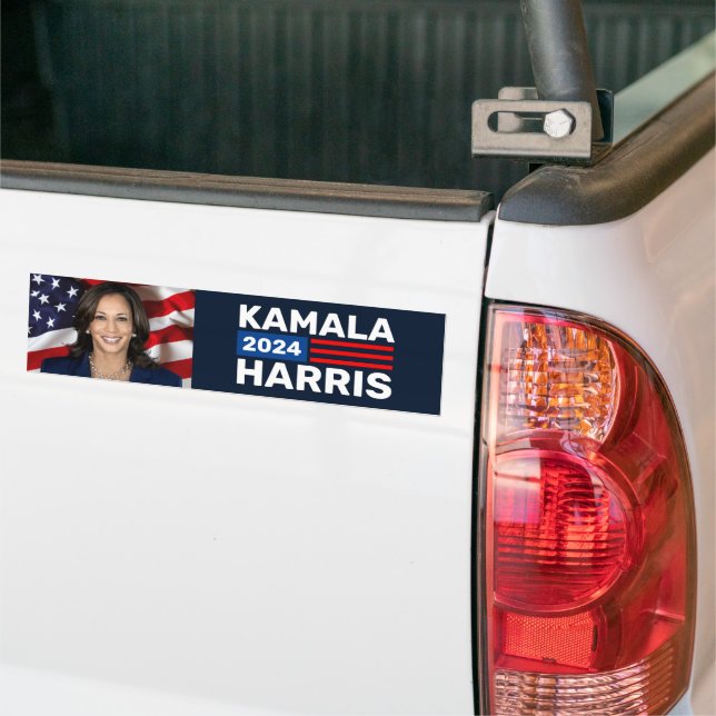 Adesivo Para Carro Kamala Harris 2024 para Presidente Foto (No caminhão)