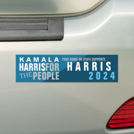 Adesivo Para Carro Kamala Harris 2024 Presidente Votação Azul Dois To