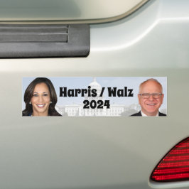 Adesivo Para Carro Kamala Harris e Tim Walz 2024