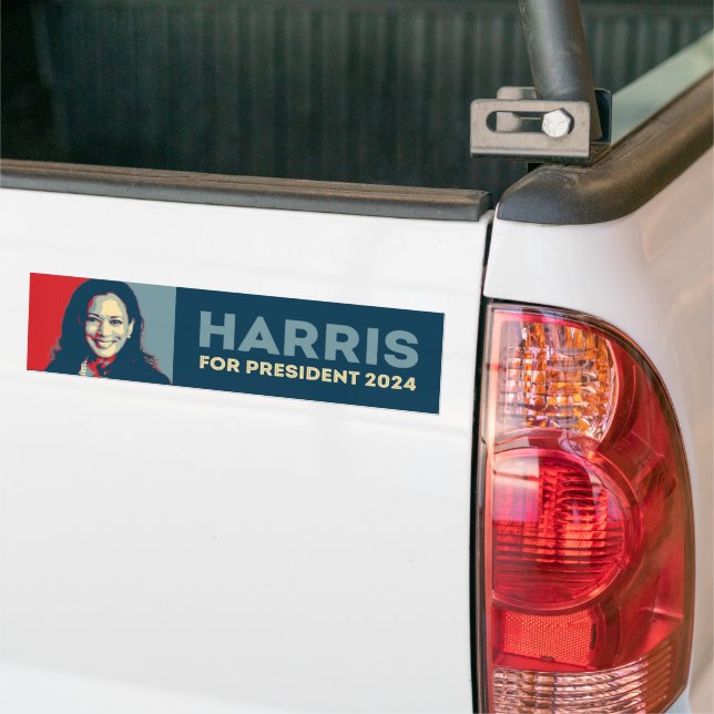 Adesivo Para Carro Kamala Harris Para O Presidente 2024 - Esperança (No caminhão)