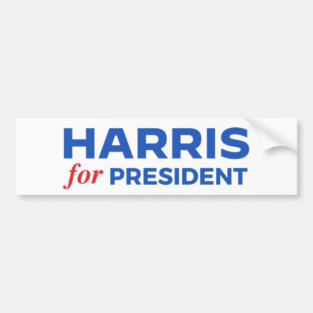 Adesivo Para Carro Kamala Harris para Presidente (Frente)