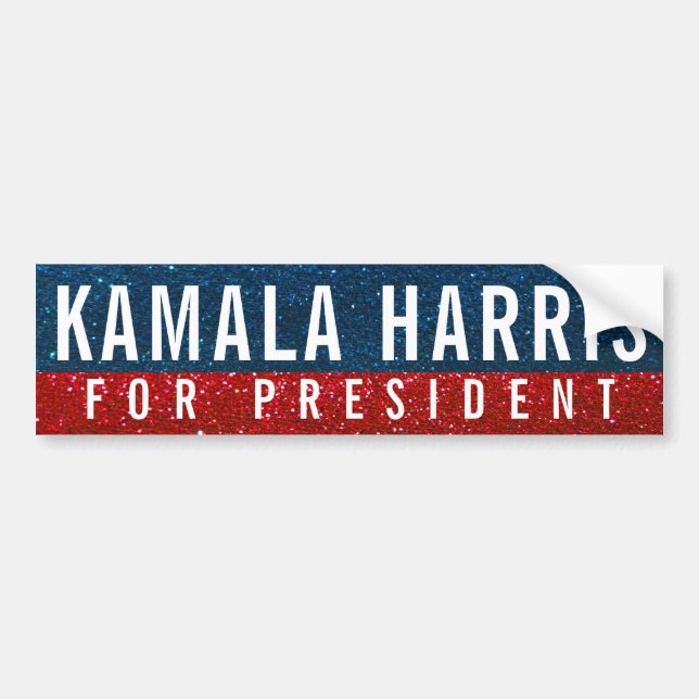 Adesivo Para Carro Kamala Harris Presidente das eleições de 2024 (Frente)