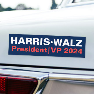 Adesivo Para Carro Kamala Harris Tim Walz Presidente | Vice-Pres 2024