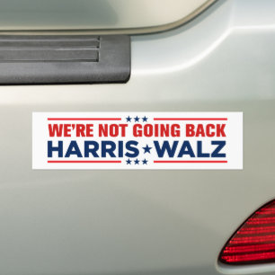 Adesivo Para Carro Kamala Harris Walz 2024 Não vamos voltar