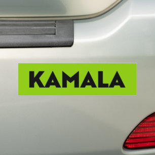 Adesivo Para Carro Kamala — tipografia moderna em negrito — brasão ne