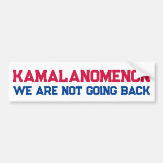 Adesivo Para Carro KAMALANOMENON Kamala Harris Não vamos voltar atrás