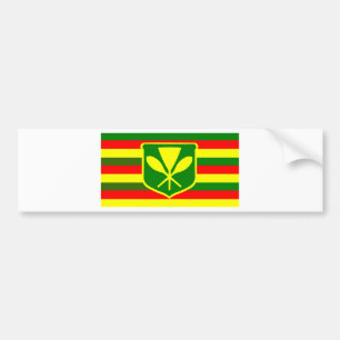 Adesivo Para Carro Kanaka Maoli - bandeira havaiana nativa