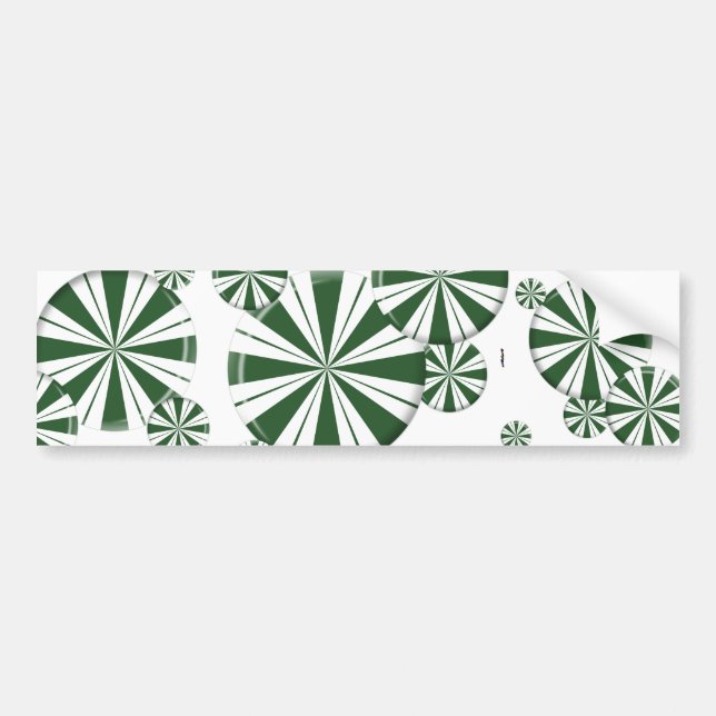 Adesivo Para Carro Kandy de Stripe de Spearmint (Frente)