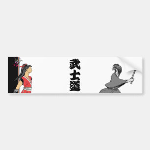 ADESIVO PARA CARRO KANJI JAPÃO DE BUSHIDO
