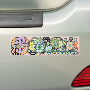Adesivo Para Carro Kanji para a Paz-Amor-Piedade -