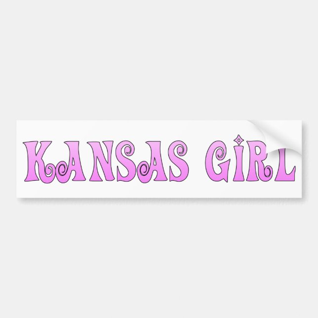 Adesivo Para Carro Kansas Girl (Frente)