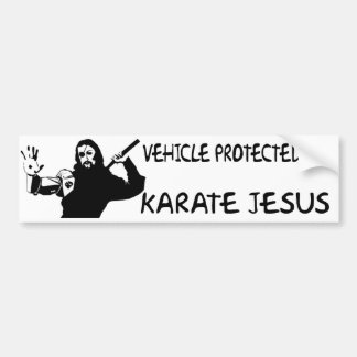 Adesivo Para Carro Karate JESUS CRISTO FUNNY BUMPER STICKER