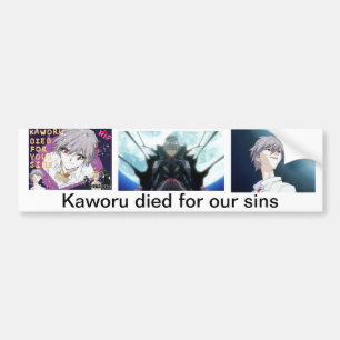 Adesivo Para Carro Kaworu morreu para nossos pecados