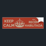 ADESIVO PARA CARRO KEEP CALM - SOU RECÉM-HABILITADA<br><div class="desc">KEEP CALM - SOU RECÉM-HABILITADA</div>