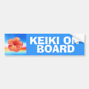 Adesivo Para Carro Keiki a bordo das crianças que advertem o