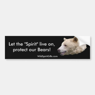 Adesivo Para Carro "Kermode (Spirit Bear) Willife Support Decal
