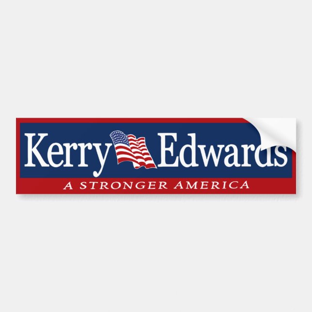 Adesivo Para Carro Kerry Edwards '04 John Kerry 2004 (Frente)
