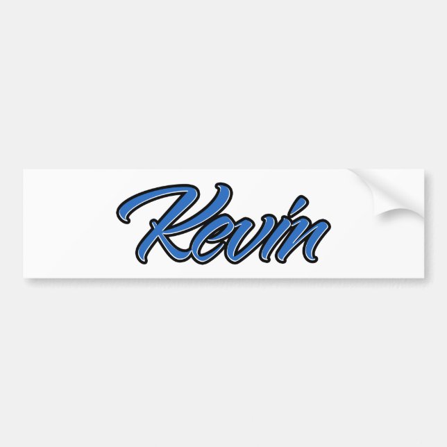 Adesivo Para Carro Kevin Name blue Aufkleber Sticker Autoaufkleber (Frente)
