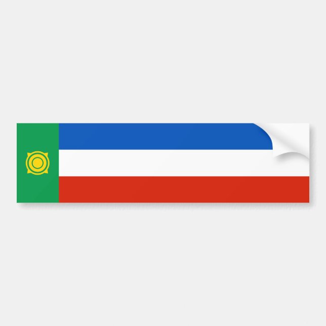 Adesivo Para Carro Khakassia Flag (Frente)