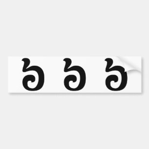 Adesivo Para Carro Khmer cambojano do número 6/seis/៦ (Pram Muəj)