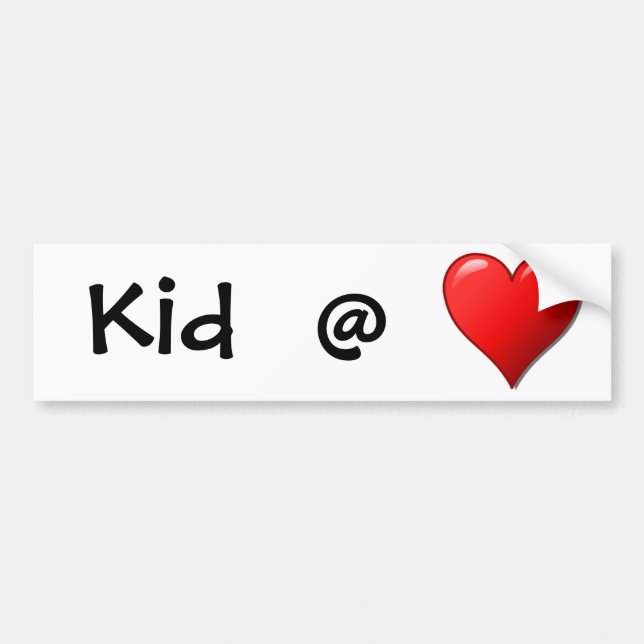 Adesivo Para Carro Kid @ Heart (Frente)