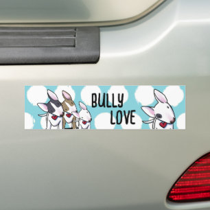 Adesivo Para Carro KiniArt Bull Terrier Bumper Sticker