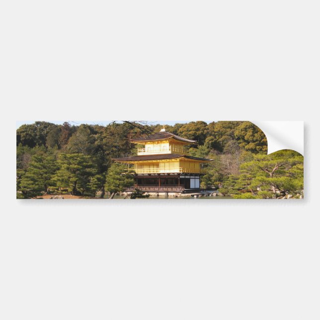 Adesivo Para Carro Kinkaku-ji 金 閣 寺 Templo do Pavilhão do Ouro (Frente)