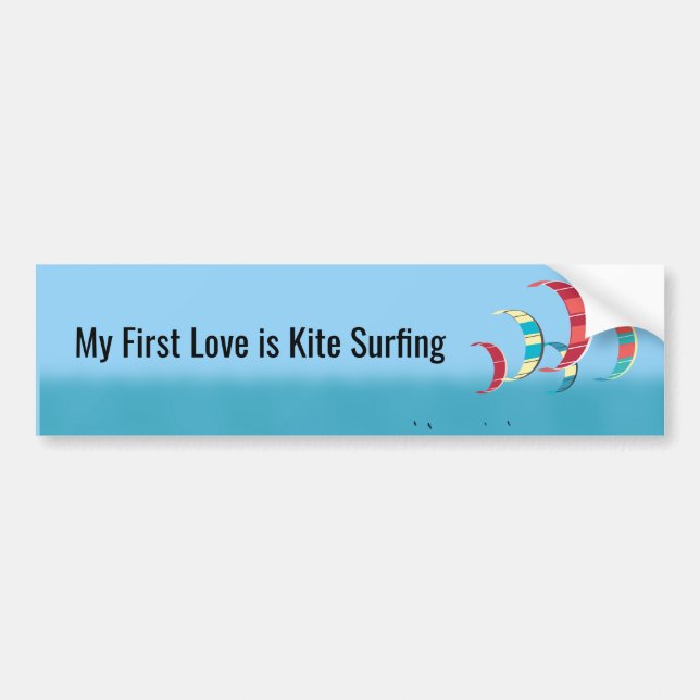Adesivo Para Carro Kite Surfing (Frente)