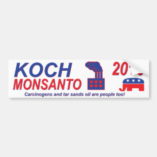Adesivo Para Carro Koch Monsanto para o presidente 2016