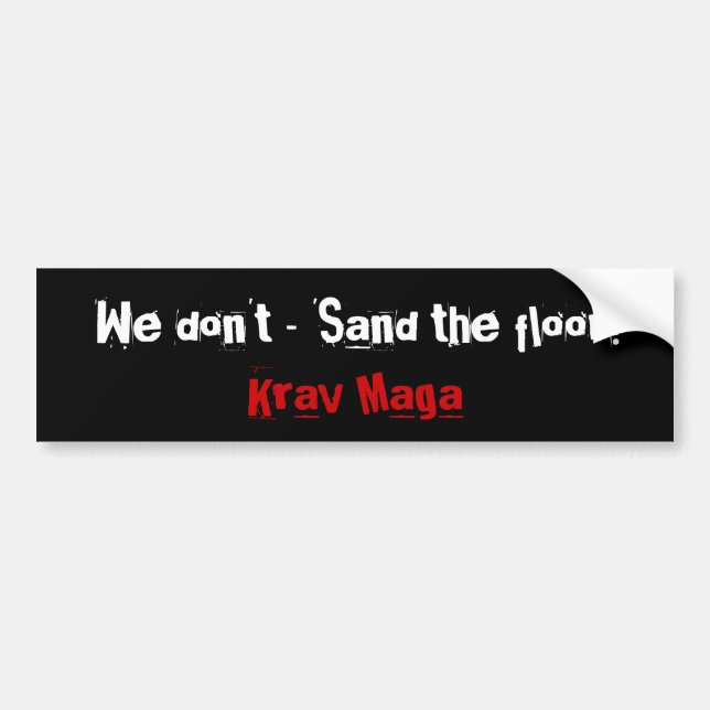 Adesivo Para Carro Krav Maga (Frente)