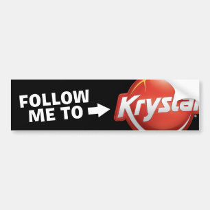 Adesivo Para Carro Krystal segue-me autocolante no vidro traseiro