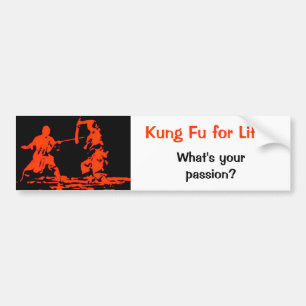 Adesivo Para Carro Kung Fu para a vida