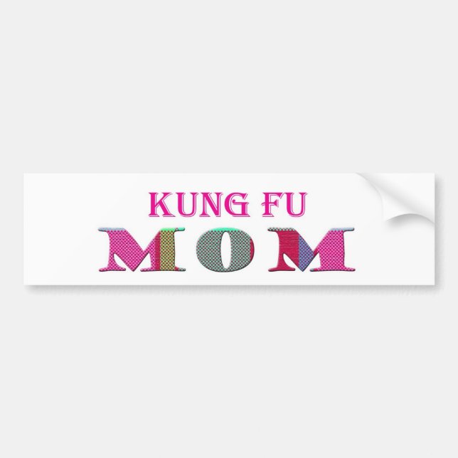Adesivo Para Carro KungFuMãe (Frente)