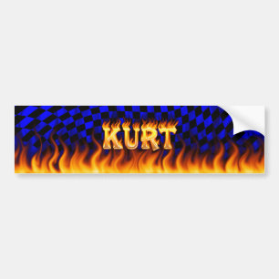 Adesivo Para Carro Kurt, fogo real e design.