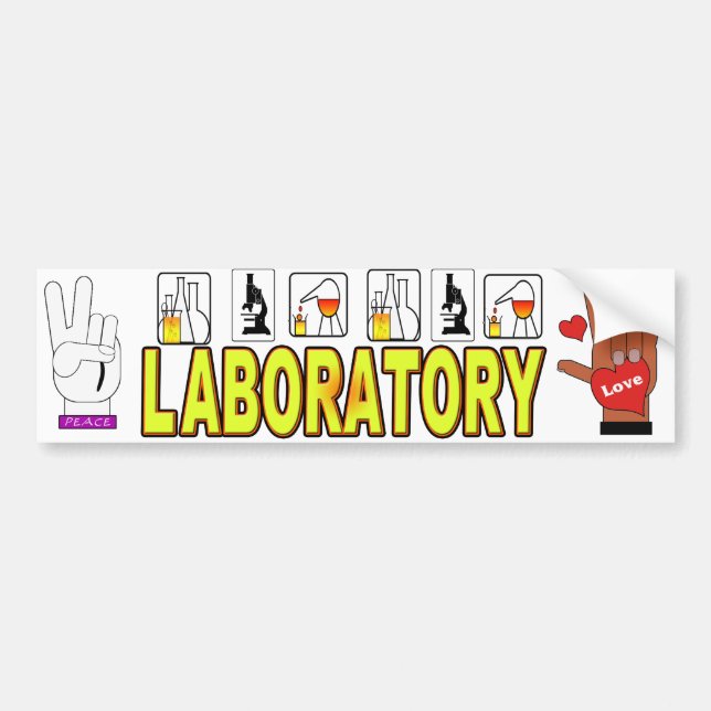 ADESIVO PARA CARRO LABORATÓRIO DO AMOR DA PAZ (Frente)